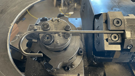 CNC machine bending a hook