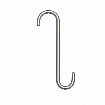 S style powder coating hook on white background