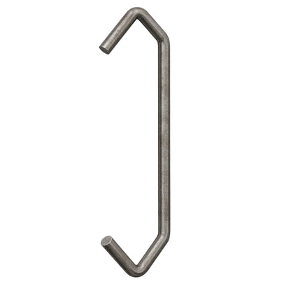 Basic Steel V-hook for powder coating and industrial finishing applications on a white background.