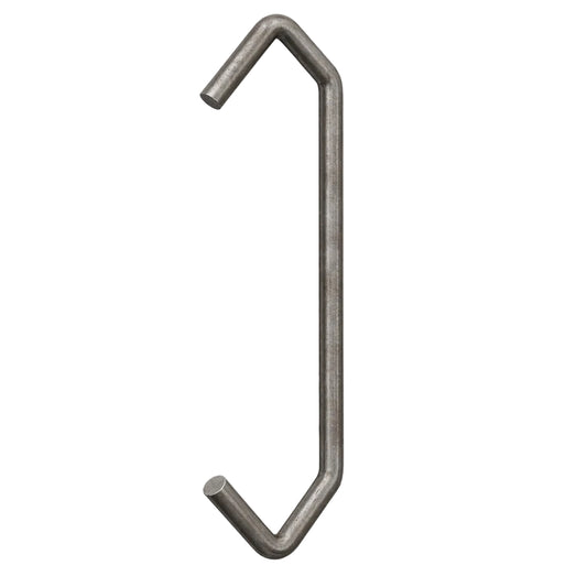 Basic Steel V-hook for powder coating and industrial finishing applications on a white background.