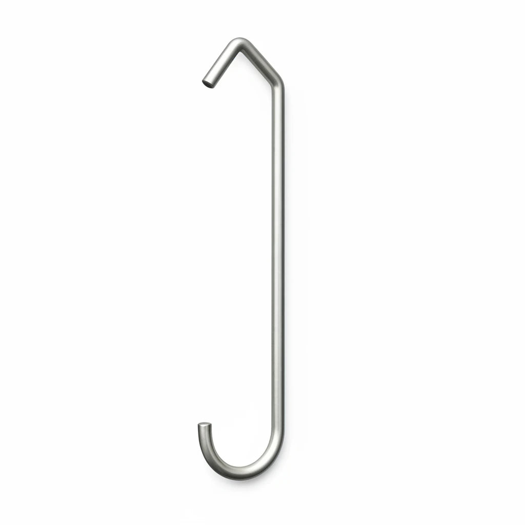 CV style powder coating hook on a white background