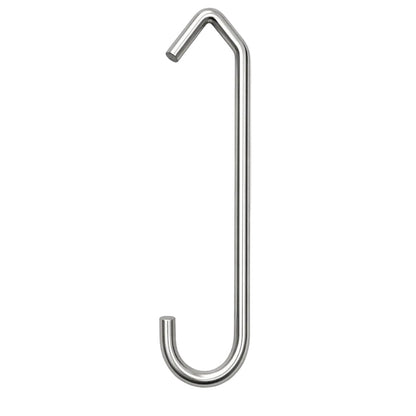 304 stainless steel CV-hook for powder coating and industrial finishing applications on a white background.