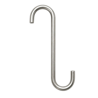 Metal S-hook on a white background