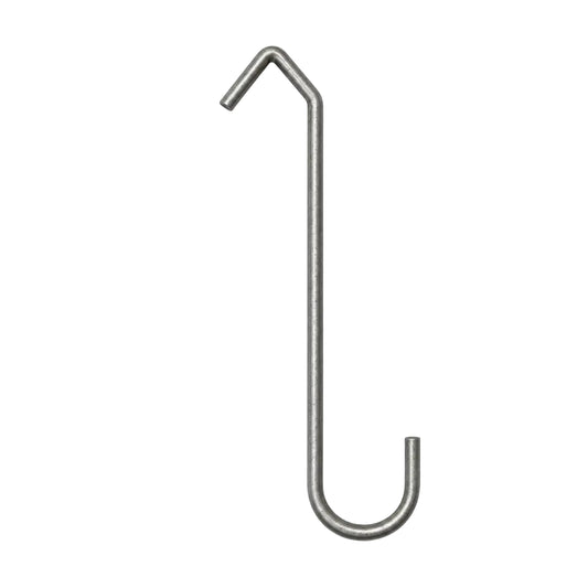 bright basic steel super CV-hook on a white background 